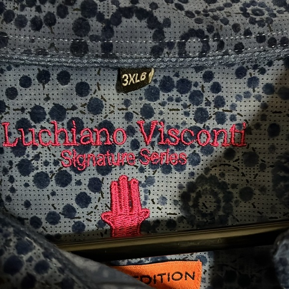 Luchiano Visconti designed corduroy feel big size dress shirt buttons - Picture 4 of 9